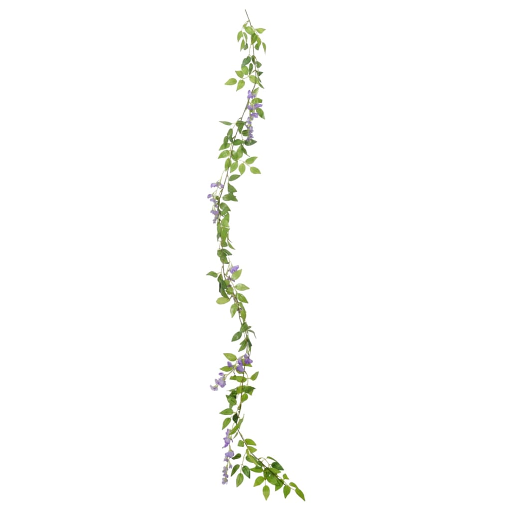 Kalėdinės gėlių girliandos, 6vnt., violetinės spalvos, 200cm