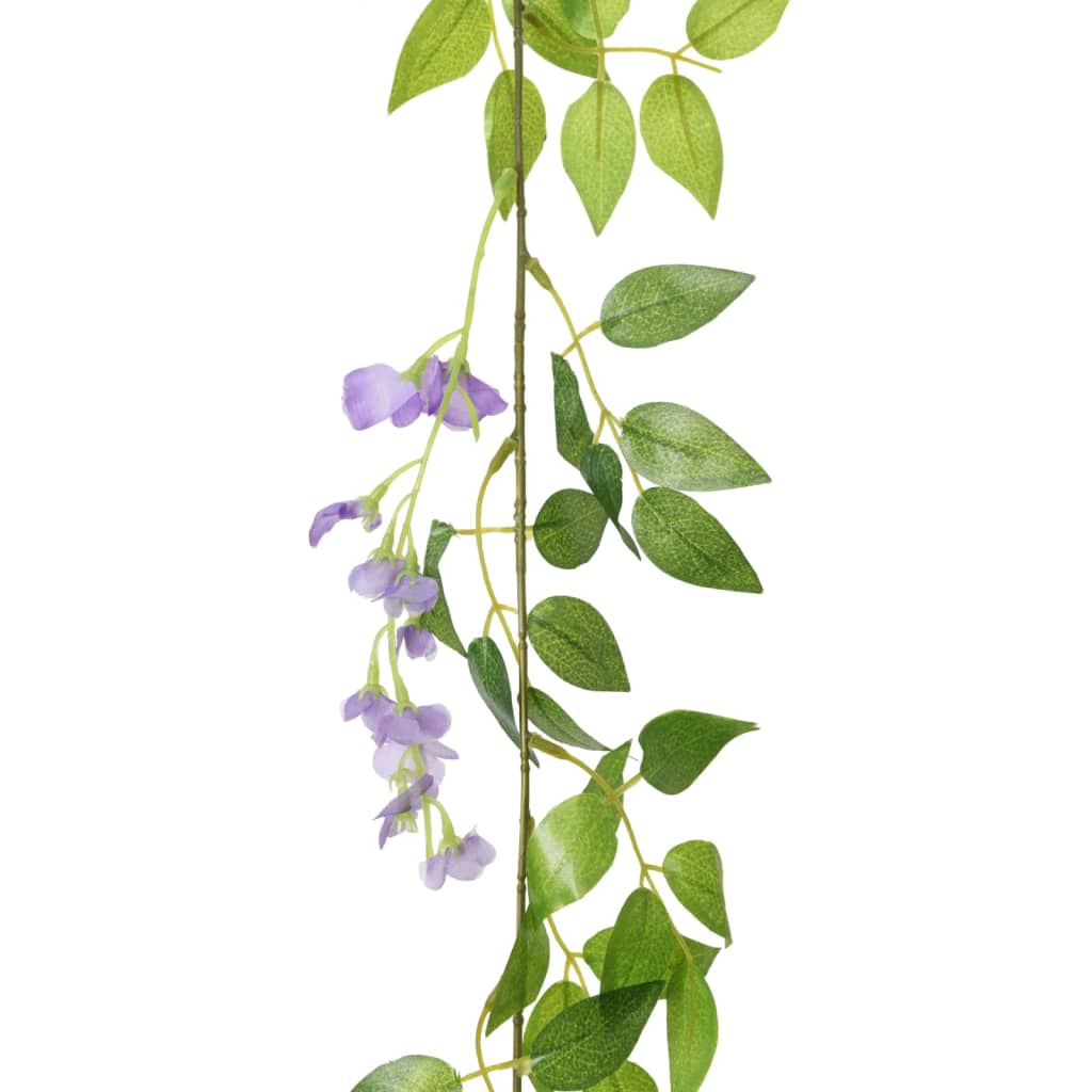Kalėdinės gėlių girliandos, 6vnt., violetinės spalvos, 200cm