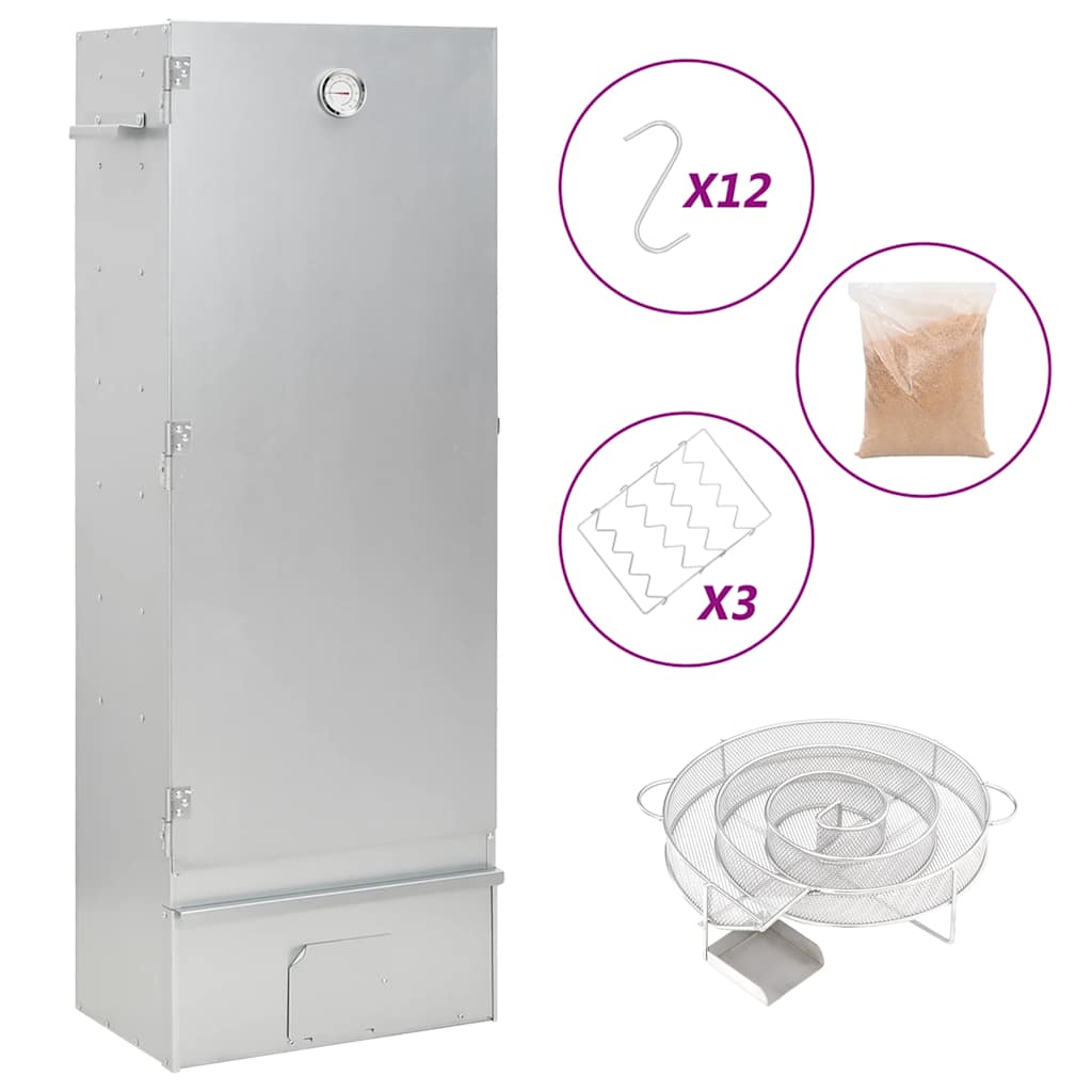 Smoker oven with cold smoke generator, steel