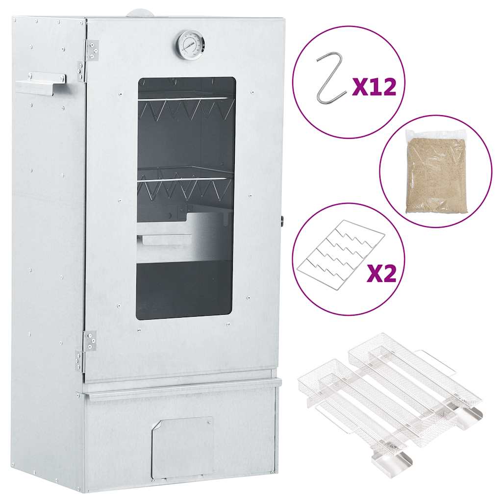 Smoker oven with cold smoke generator, steel