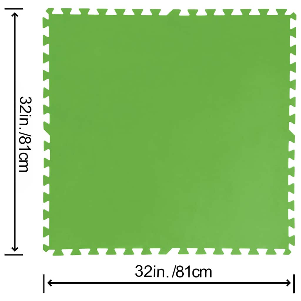Bestway Flowclear Grindų apsaugos, 9 vnt., žalios spalvos, 5,47m²