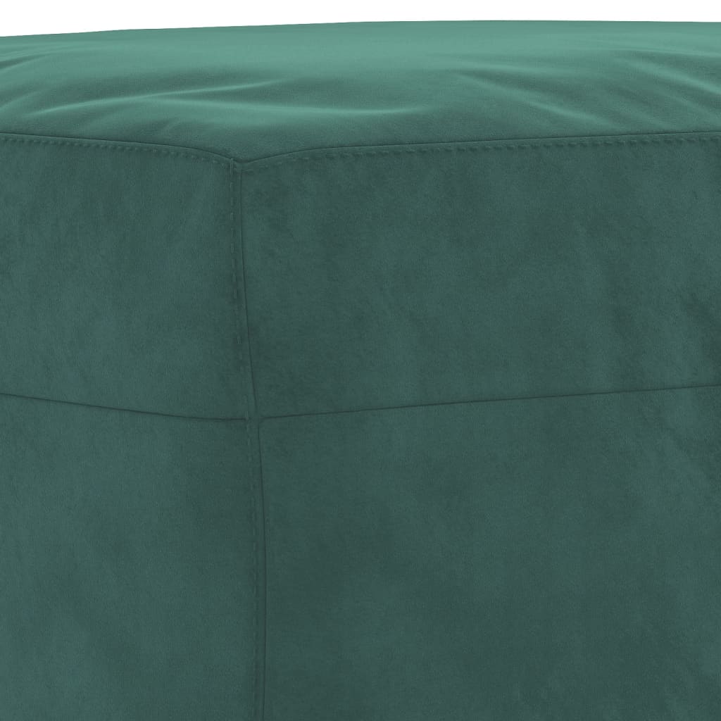 Sofos komplektas su pagalvėlėmis, 4 dalių, žalias, aksomas