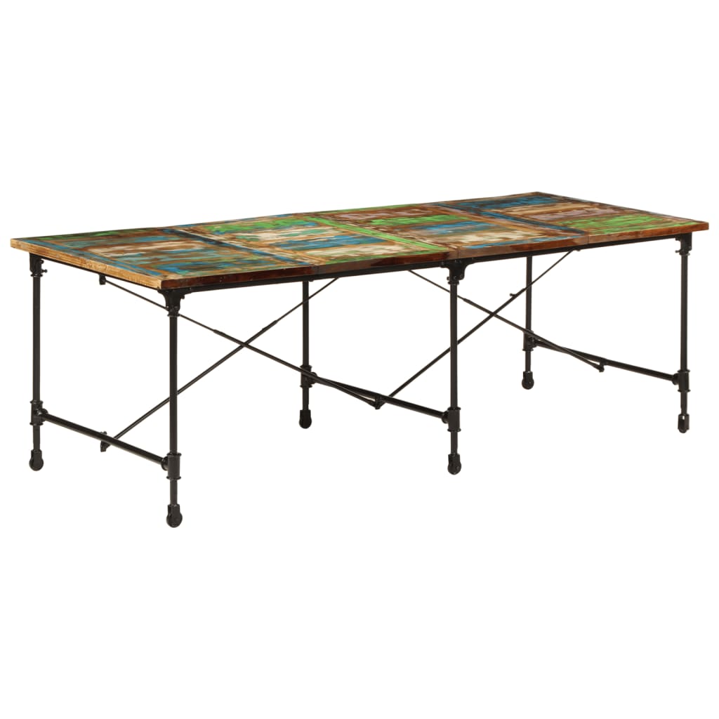 Valgomojo stalas, 220x90x77cm, perdirbtos medienos masyvas