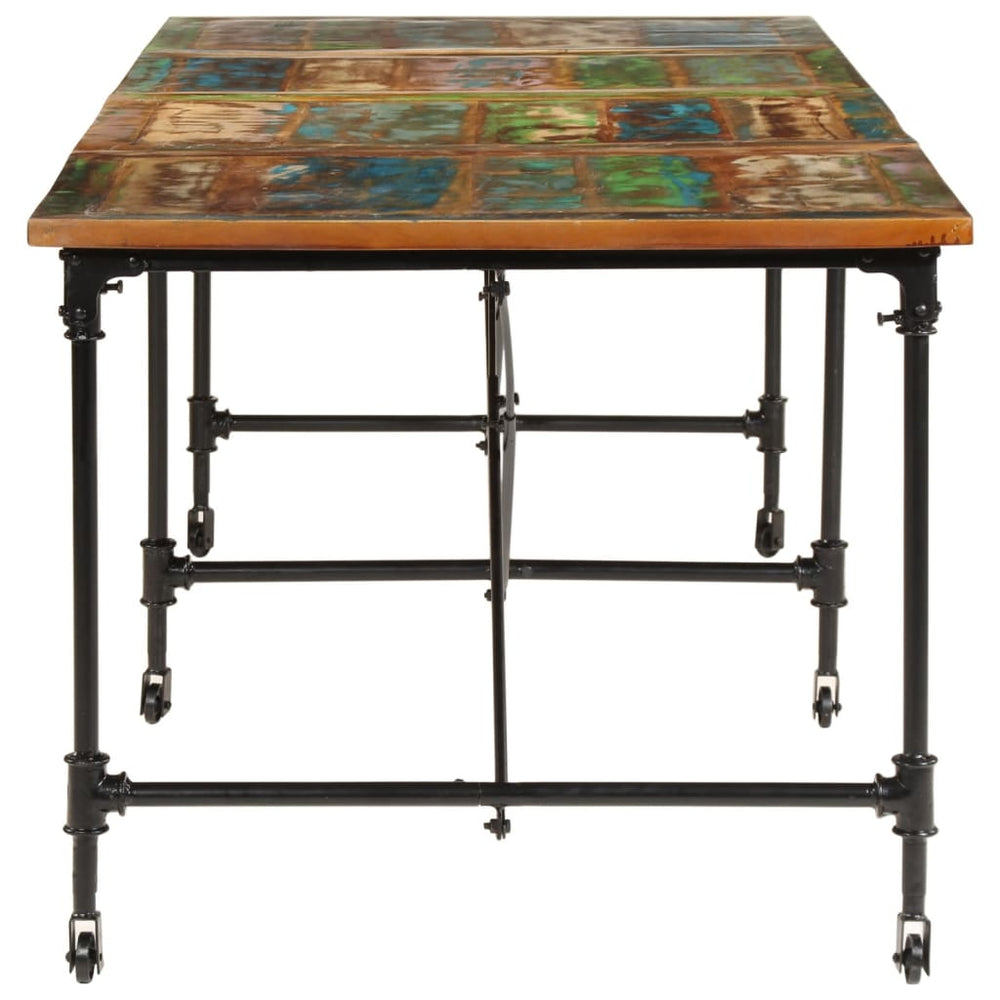 Valgomojo stalas, 220x90x77cm, perdirbtos medienos masyvas