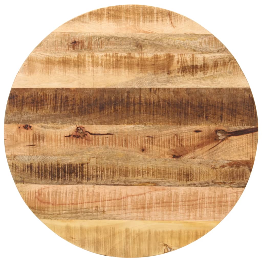 Tabletop, 90x3.8cm, solid untreated mango wood, round