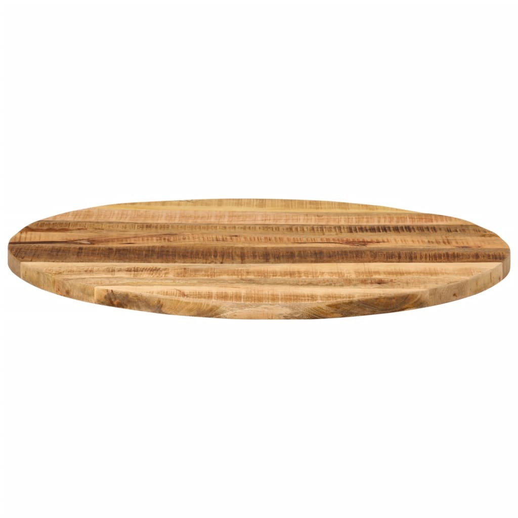 Tabletop, 90x3.8cm, solid untreated mango wood, round