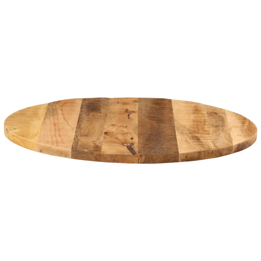 Tabletop, 90x3.8cm, solid untreated mango wood, round