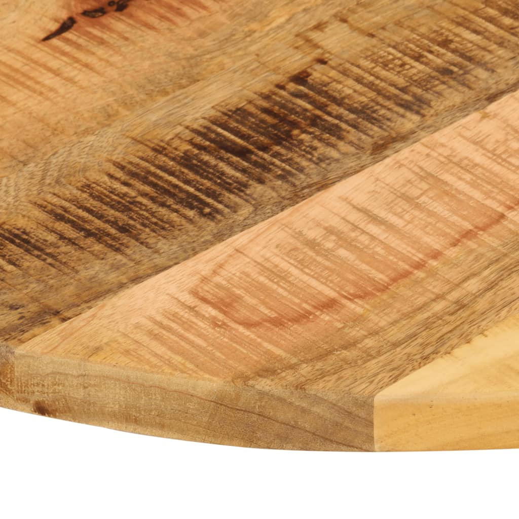 Tabletop, 90x3.8cm, solid untreated mango wood, round