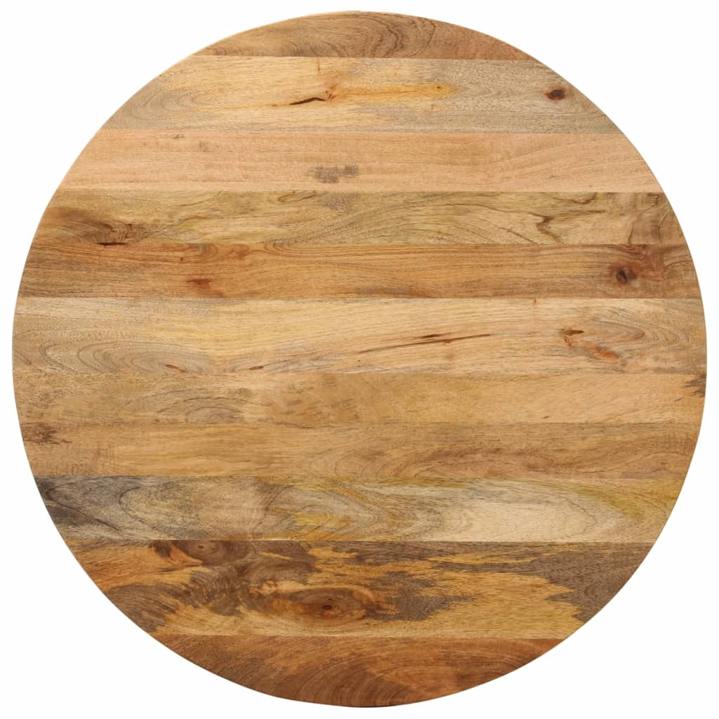 Tabletop, 90x3.8cm, solid mango wood, round