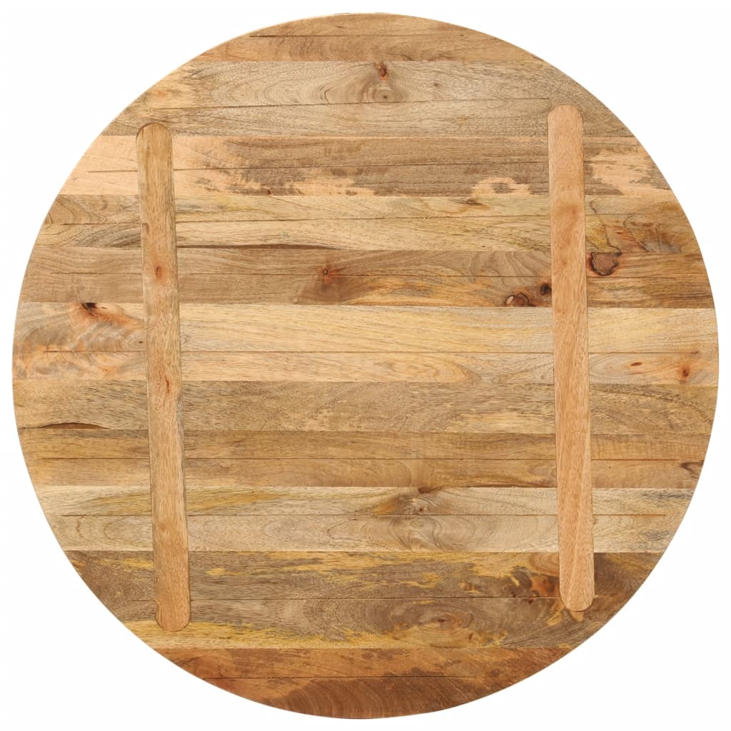 Tabletop, 90x3.8cm, solid mango wood, round