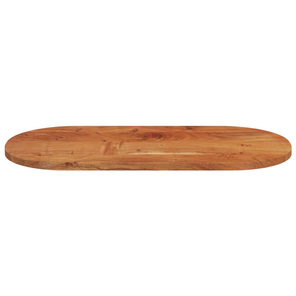 Worktop, 100x50x3.8cm, solid acacia, oval shape