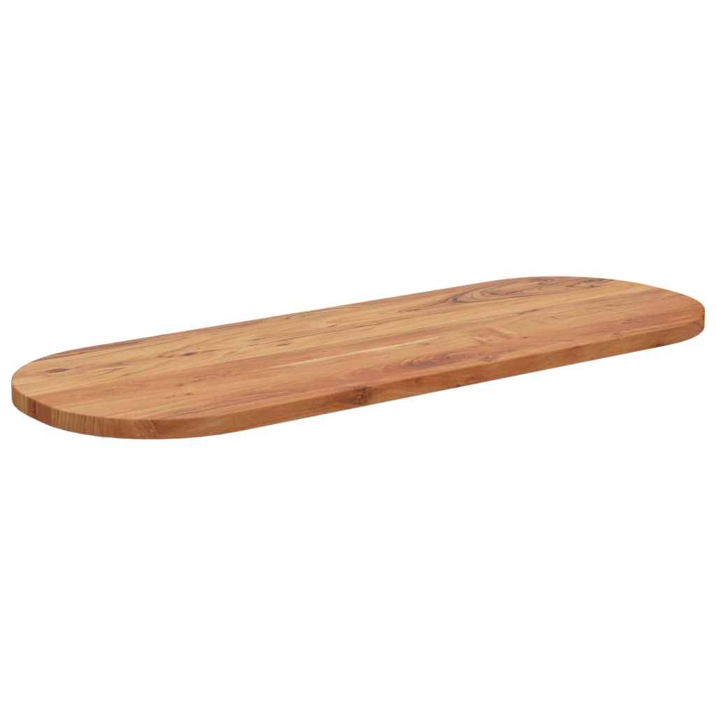 Tabletop, 140x50x3.8cm, solid acacia, oval shape