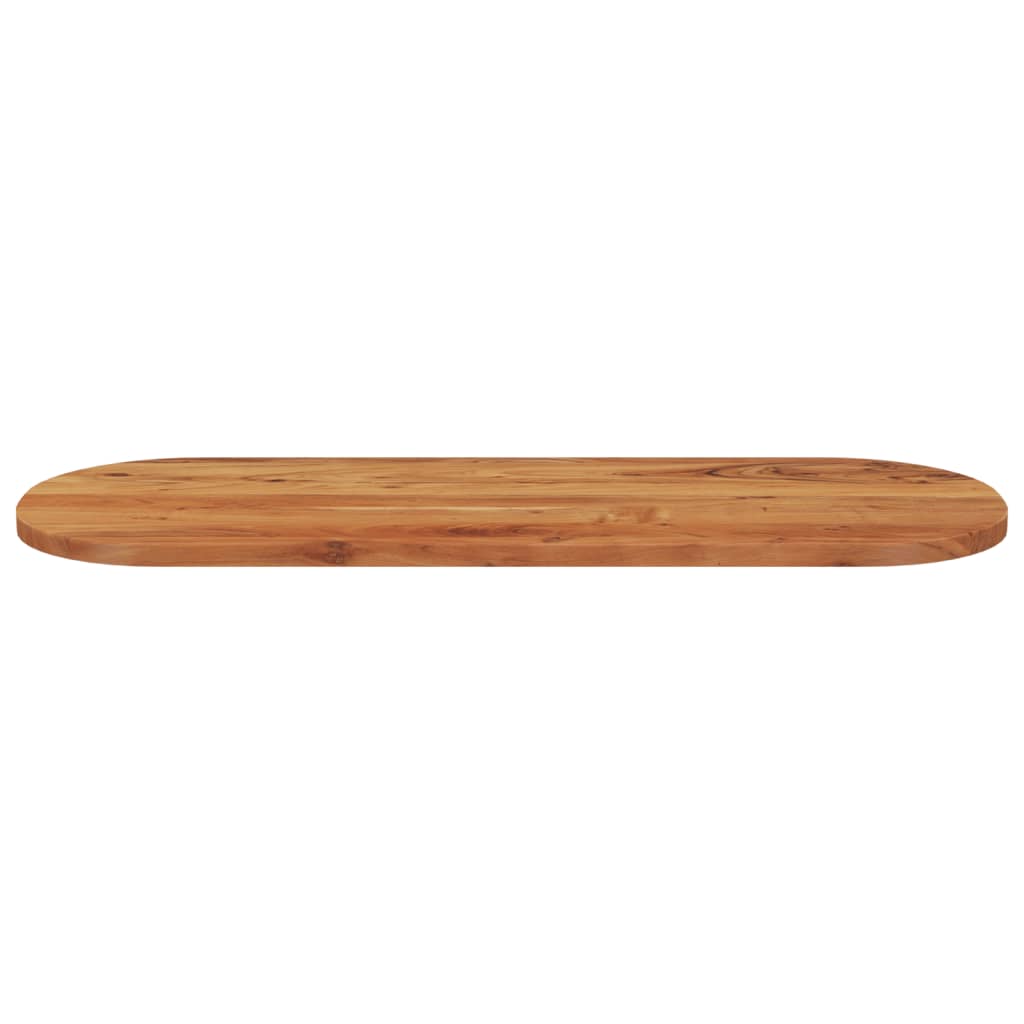 Tabletop, 140x50x3.8cm, solid acacia, oval shape