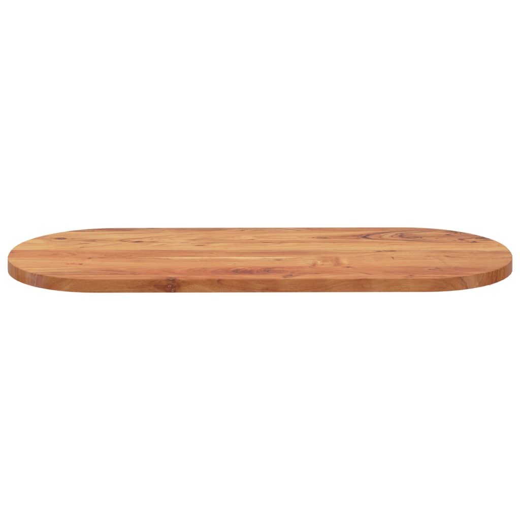 Tabletop, 140x60x3.8cm, solid acacia, oval shape