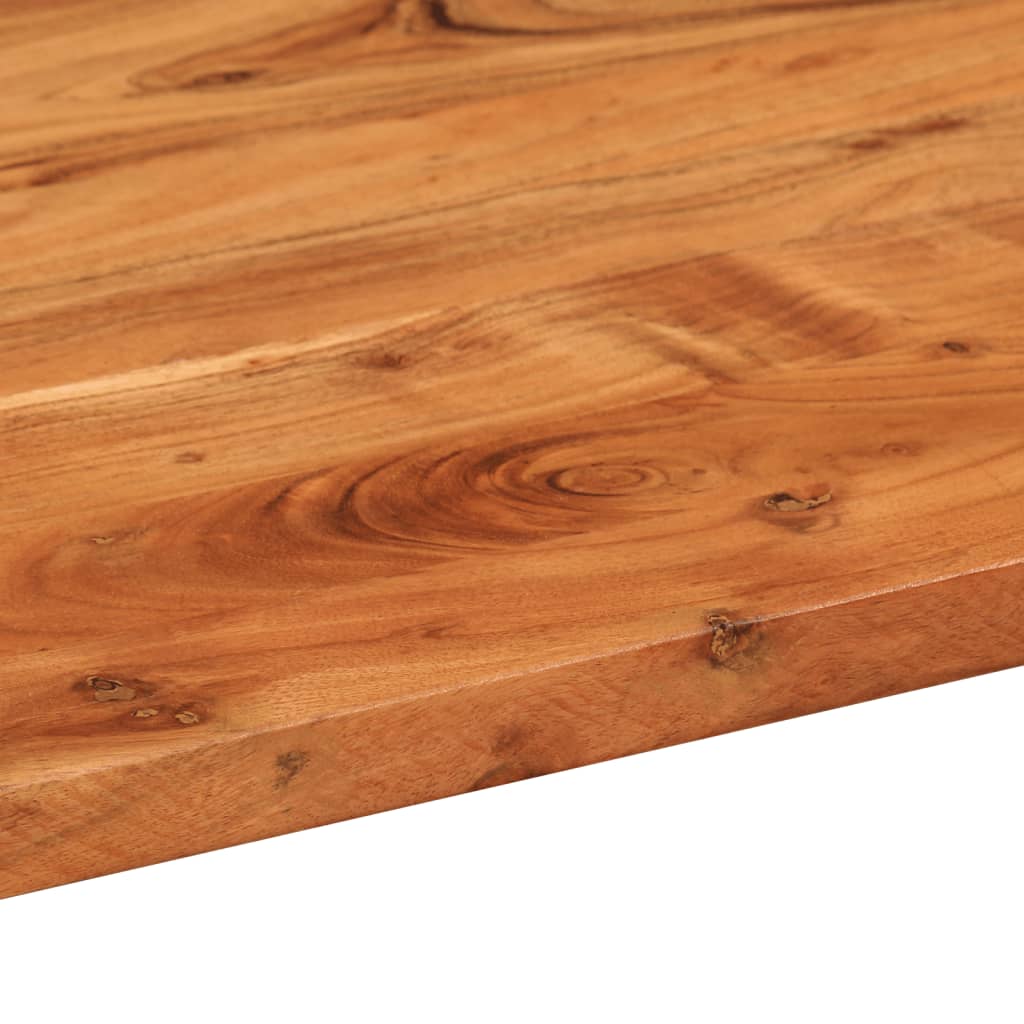 Tabletop, 140x60x3.8cm, solid acacia, oval shape