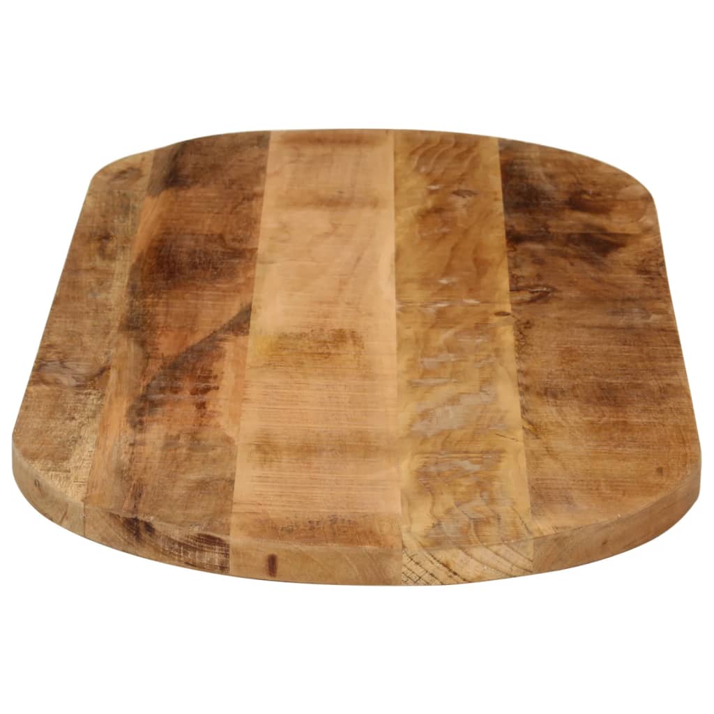 Tabletop, 110x50x3.8cm, untreated solid mango wood, oval