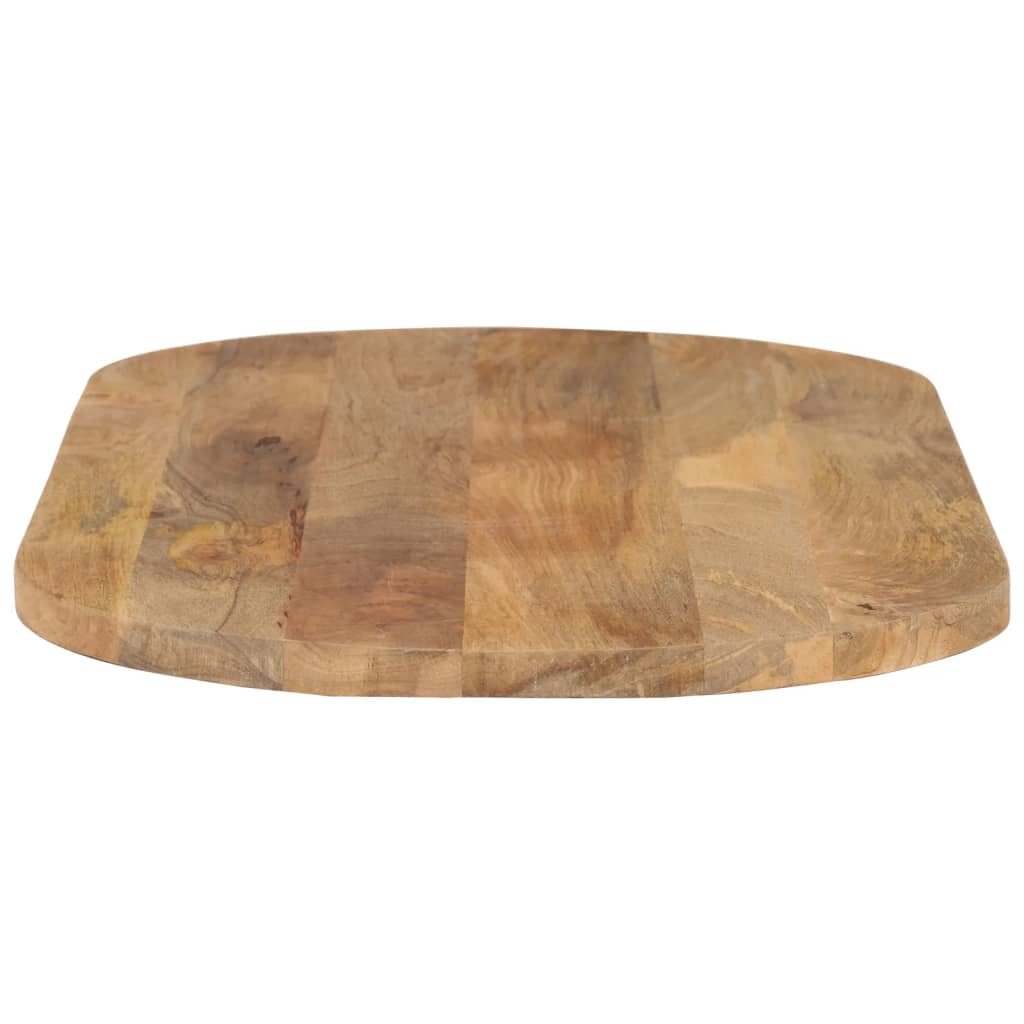 Tabletop, 80x40x3.8cm, solid mango wood, oval shape