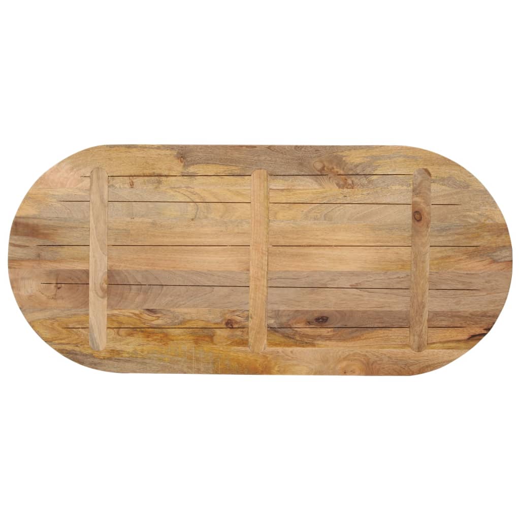 Tabletop, 110x50x3.8cm, solid mango wood, oval
