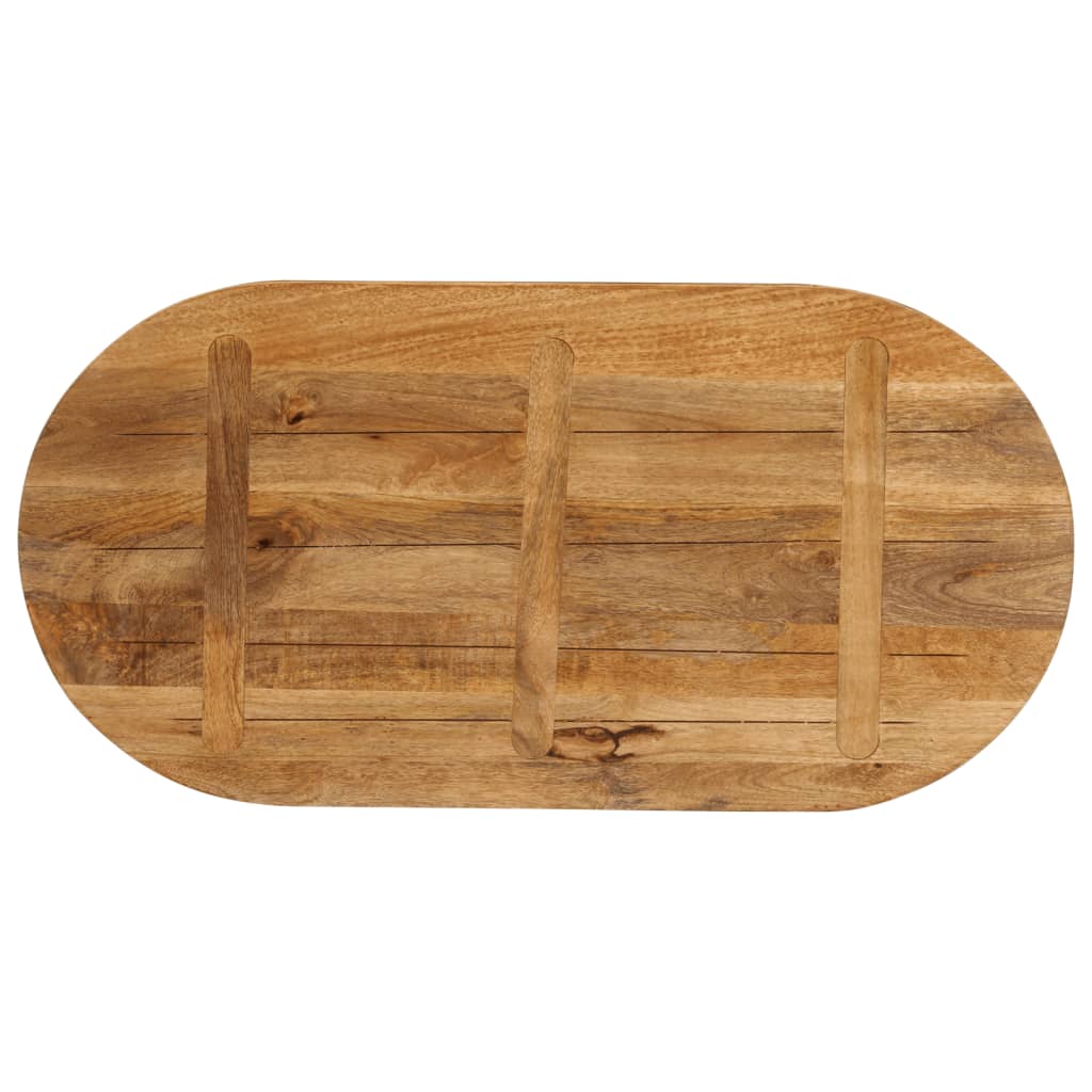 Tabletop, 120x50x2.5cm, solid mango wood, oval