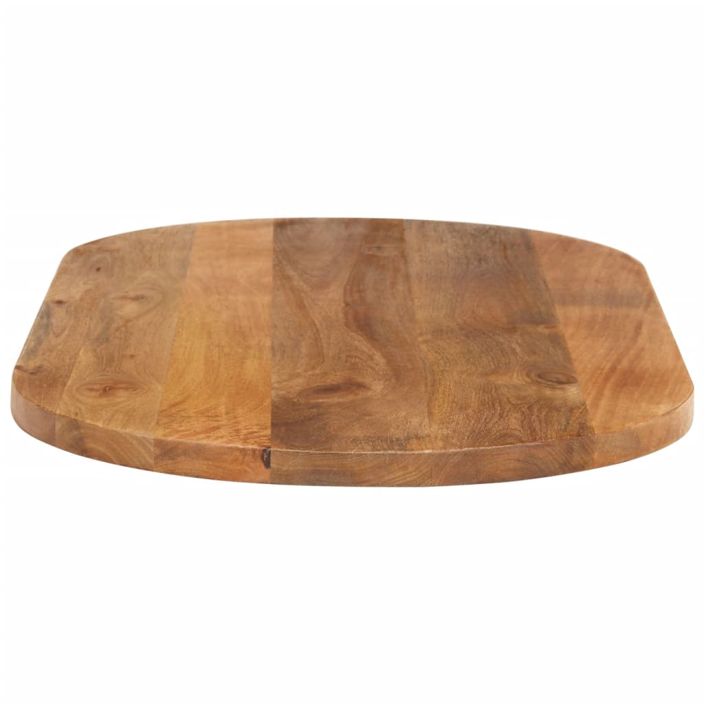 Tabletop, 120x60x3.8cm, solid mango wood, oval