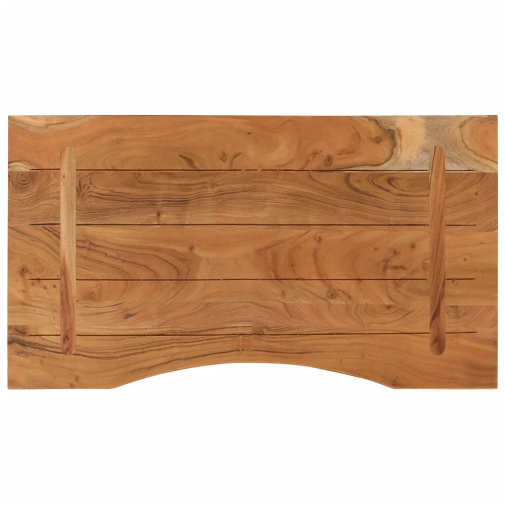 Desk tabletop, 80x50x2.5cm, solid acacia