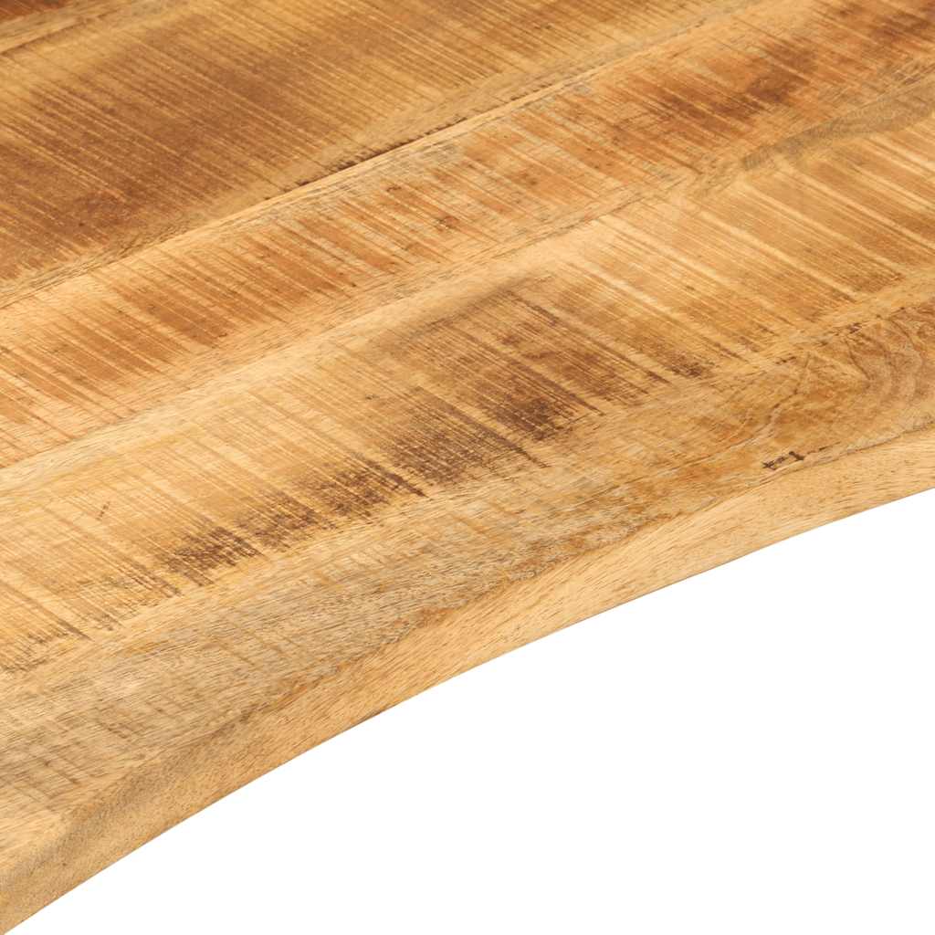 stalviršis su išlenkta 80x50x2,5 cm medžio masyvo grubus mango
