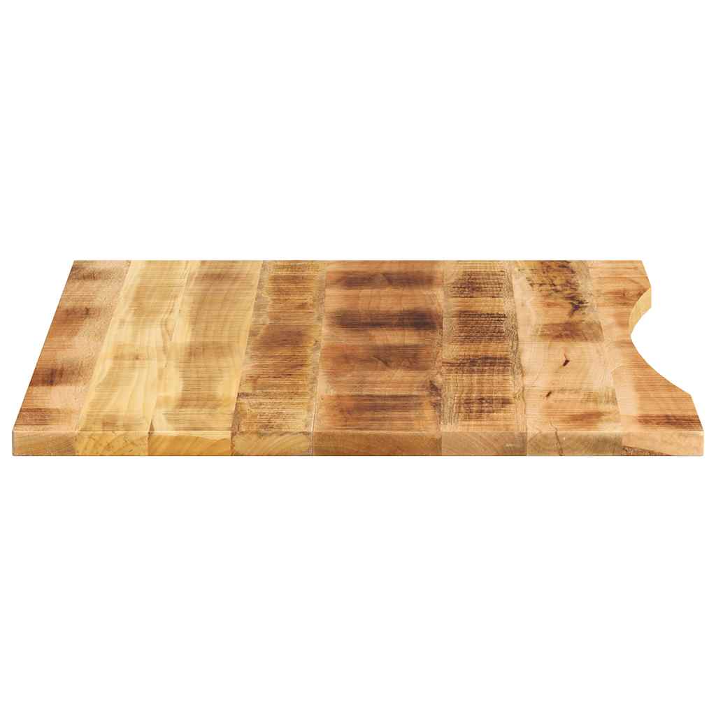 stalviršis su išlenkta 110x80x2,5 cm medžio masyvo grubus mango