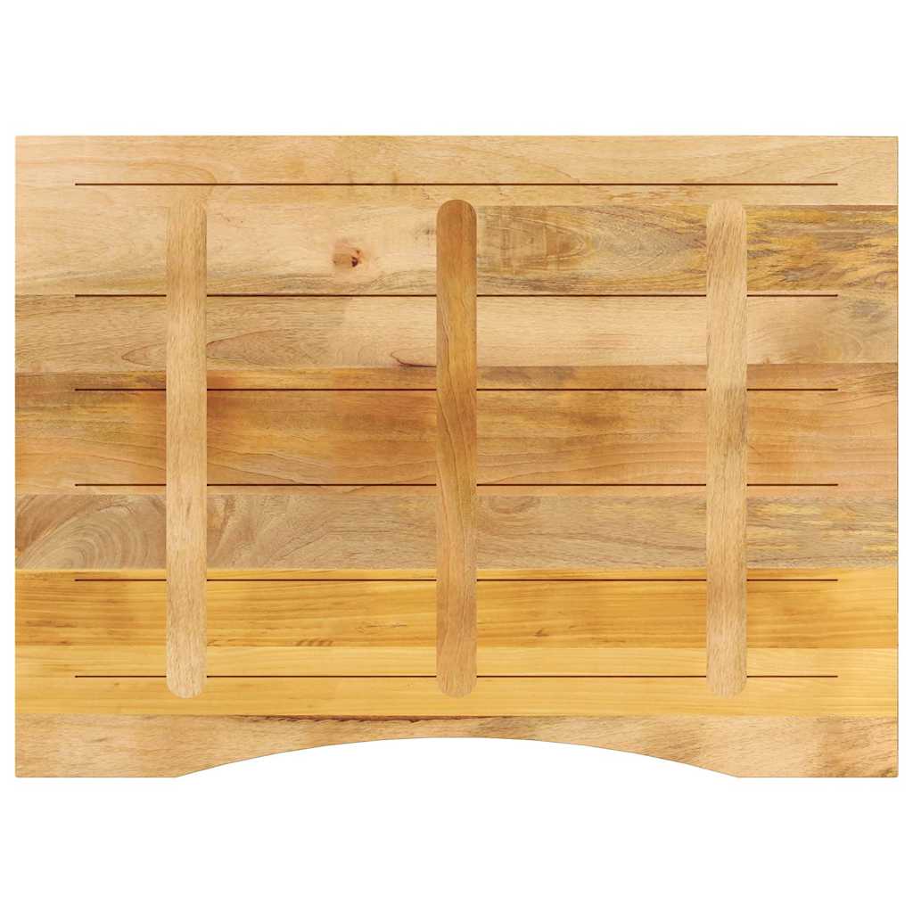 stalviršis su išlenkta 110x80x2,5 cm medžio masyvo grubus mango