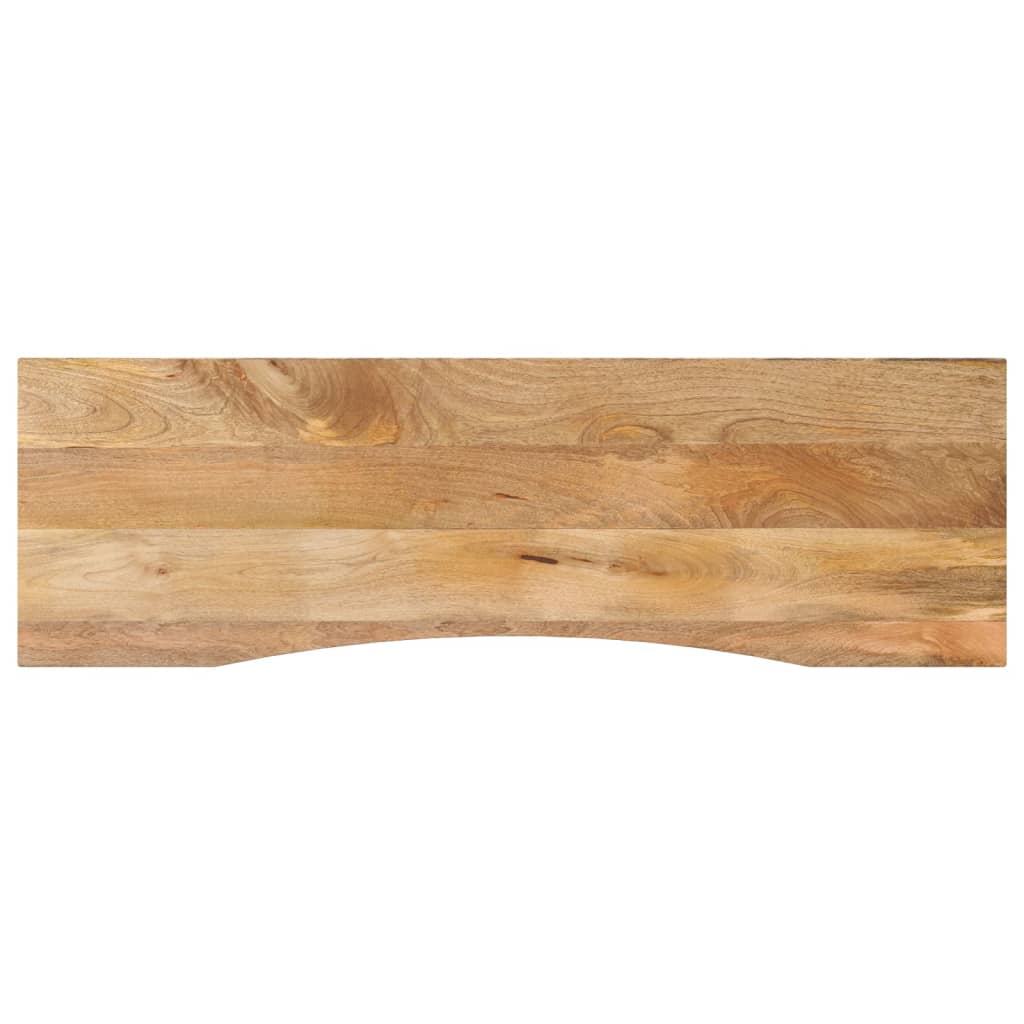 Tabletop with curve, 160x50x2.5 cm, mango wood