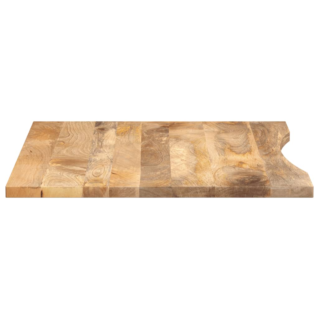 stalviršis su išlenkta 110x80x2,5 cm medžio masyvo grubus mango