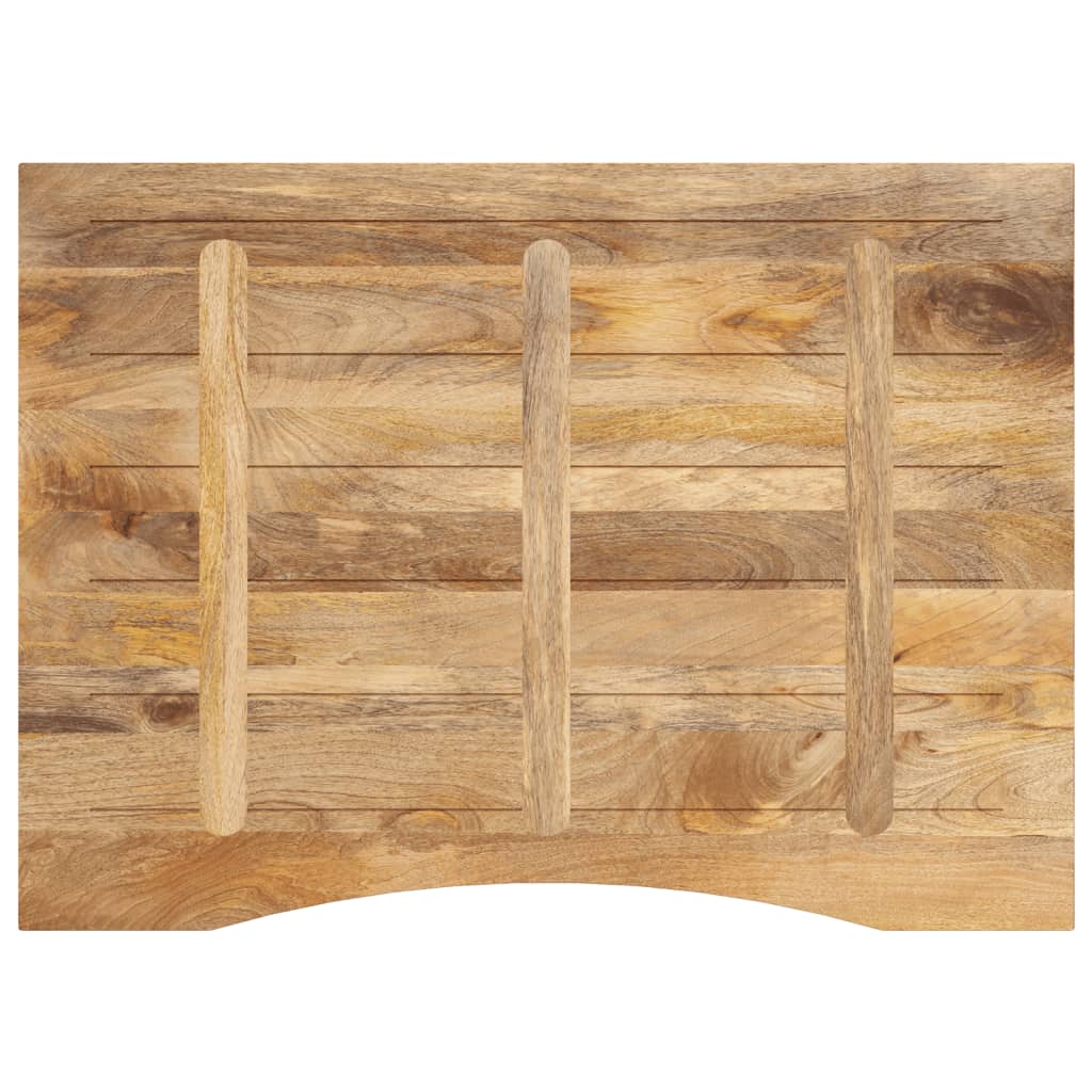 stalviršis su išlenkta 110x80x2,5 cm medžio masyvo grubus mango