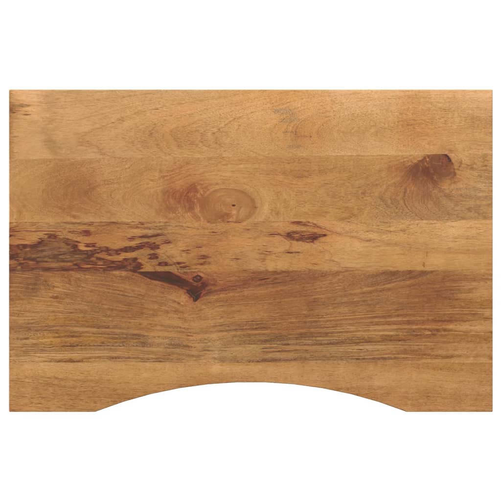 Desk top with curve, 100x50x2.5cm, mango wood