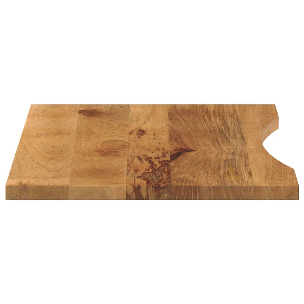 Desk top with curve, 100x50x2.5cm, mango wood