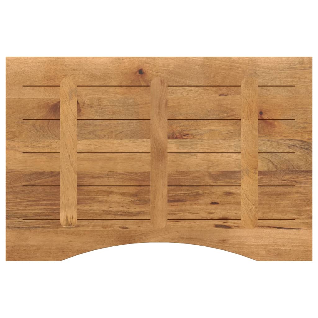 Desk top with curve, 100x50x2.5cm, mango wood