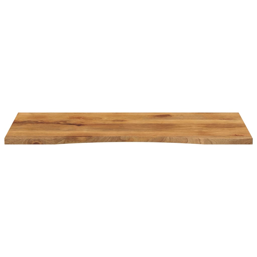 Desk top with curve, 110x60x2.5 cm, mango