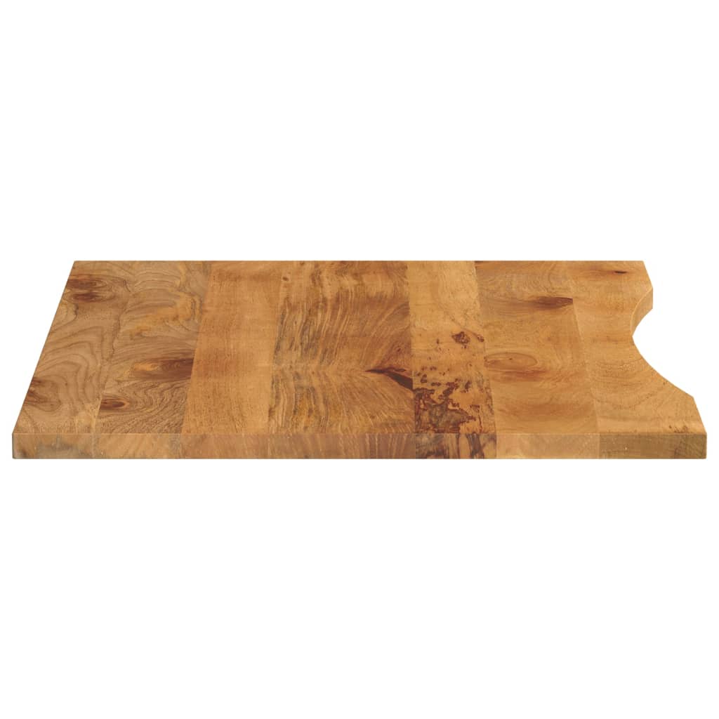 Rakstāmgalda virsma ar līkumu, 100x80x2,5 cm, mango koks