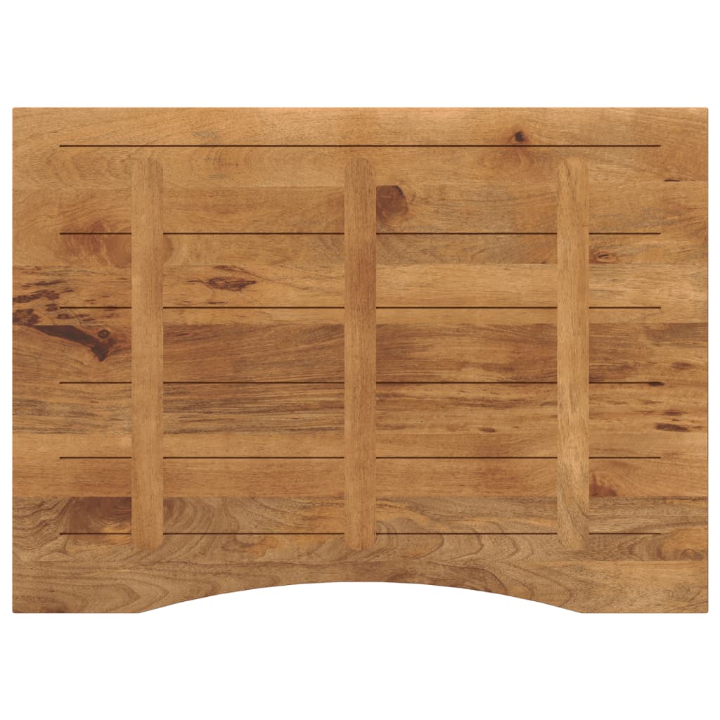 Rakstāmgalda virsma ar līkumu, 100x80x2,5 cm, mango koks