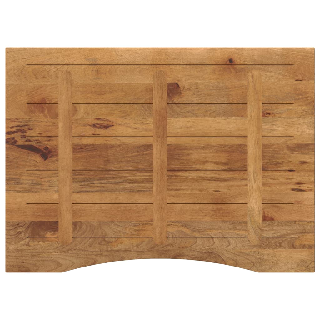stalviršis su išlenkta 110x80x2,5 cm medžio masyvo grubus mango