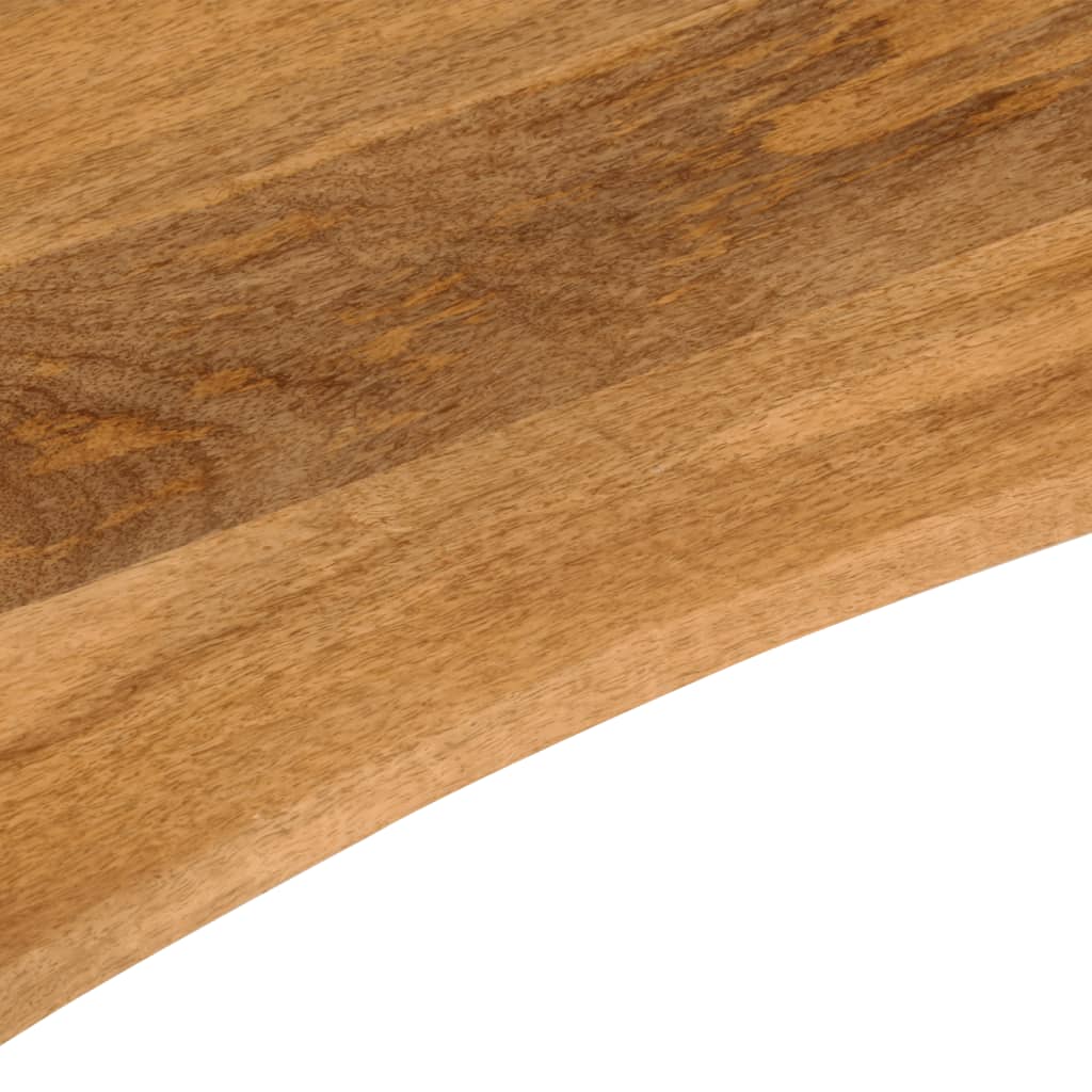 stalviršis su išlenkta 110x80x2,5 cm medžio masyvo grubus mango