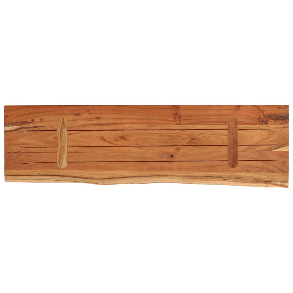 Wall shelf, 40x20x2.5cm, solid acacia, live edge