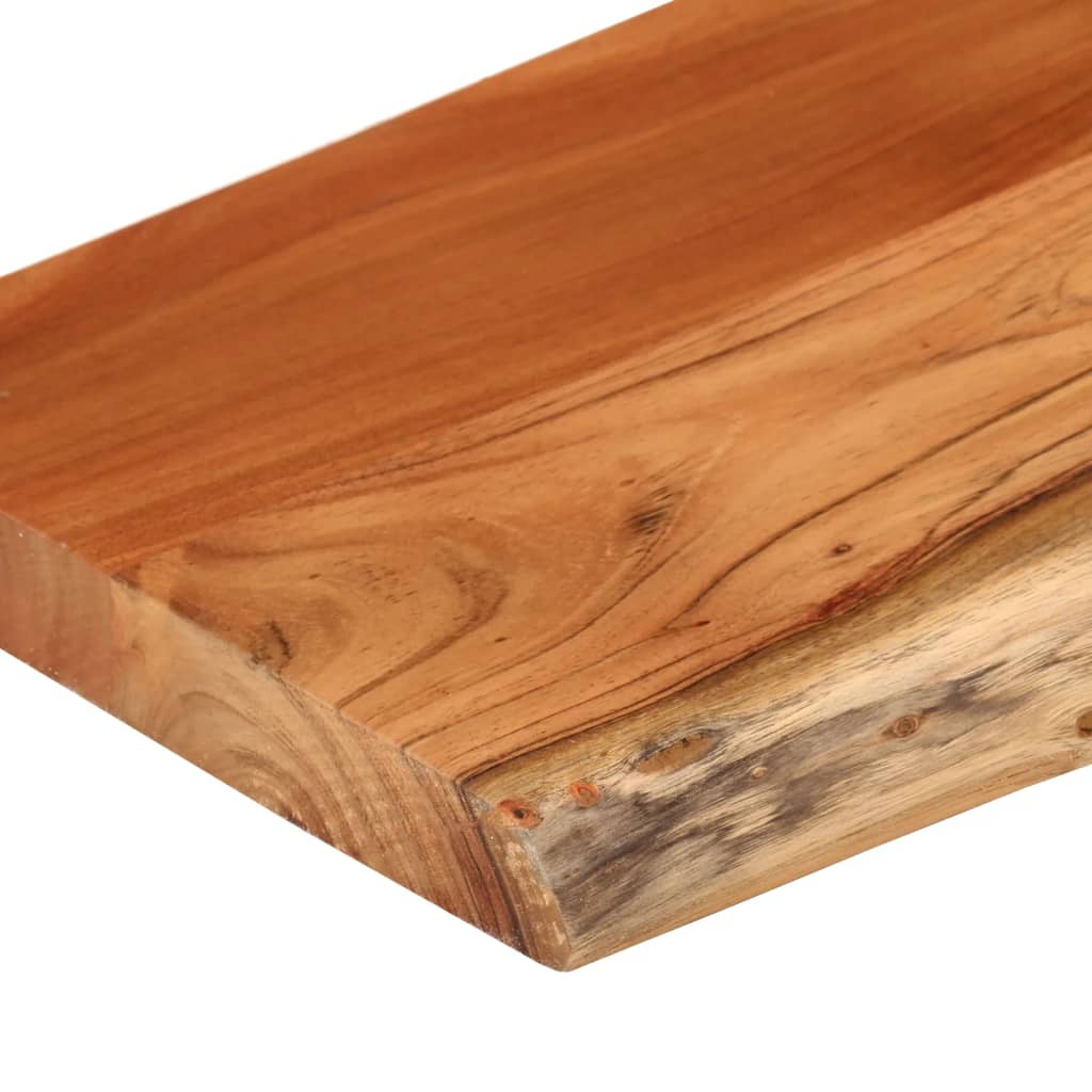 Wall shelf, 120x30x2.5cm, solid acacia, with live edge