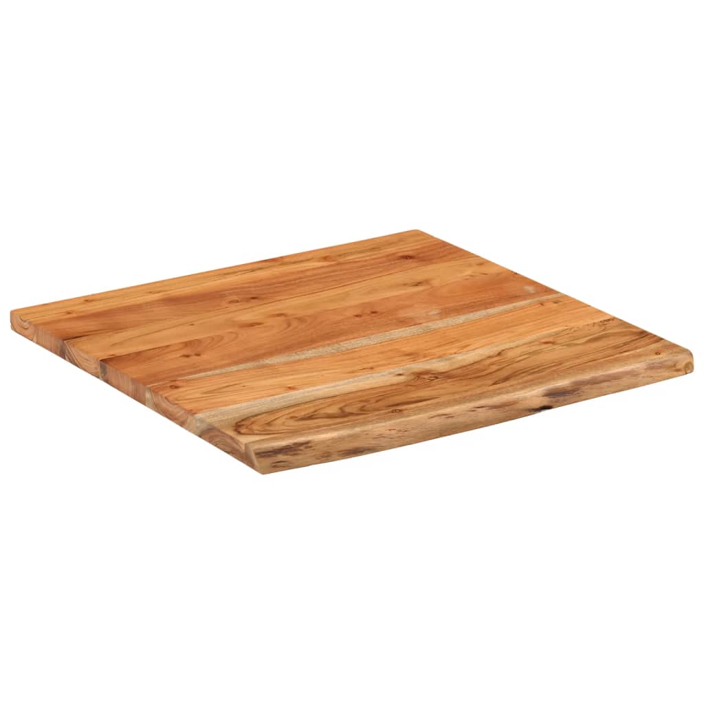 Wall shelf, 40x40x2.5cm, solid acacia, with live edge