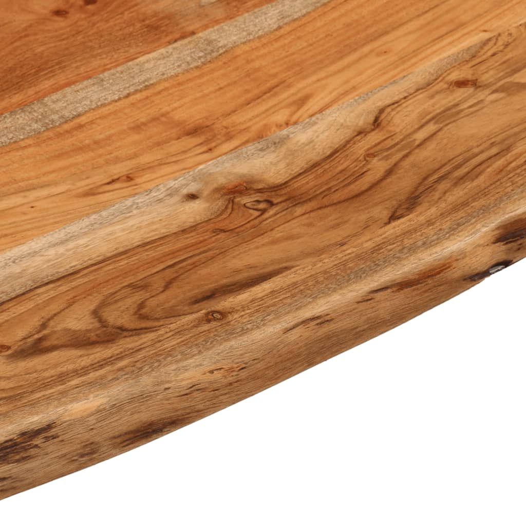 Wall shelf, 40x40x2.5cm, solid acacia, with live edge