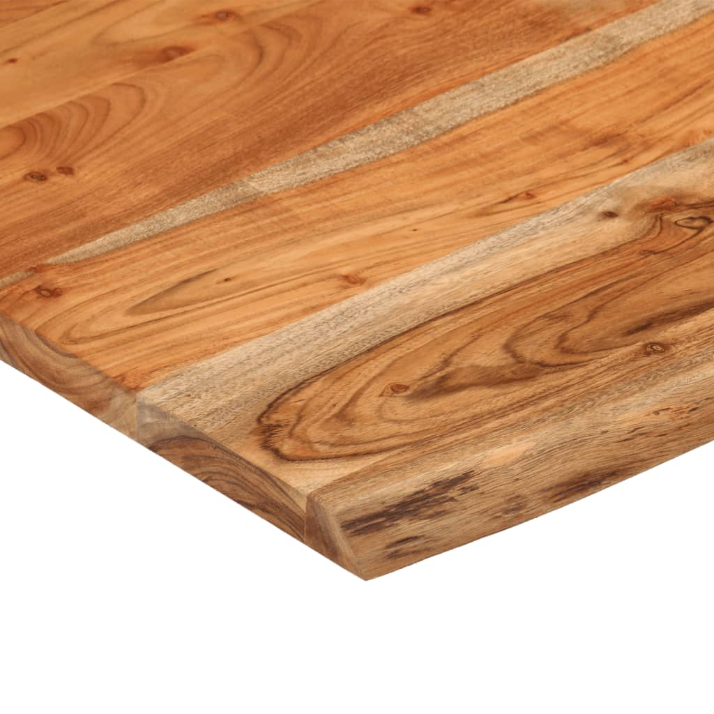 Wall shelf, 40x40x2.5cm, solid acacia, with live edge
