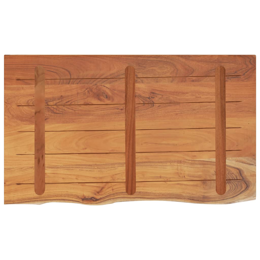 Bathroom countertop, 110x60x2.5cm, solid acacia wood