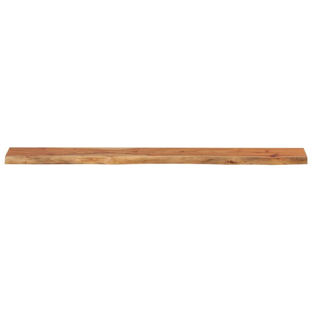 Wall shelf, 140x20x3.8cm, solid acacia, live edge
