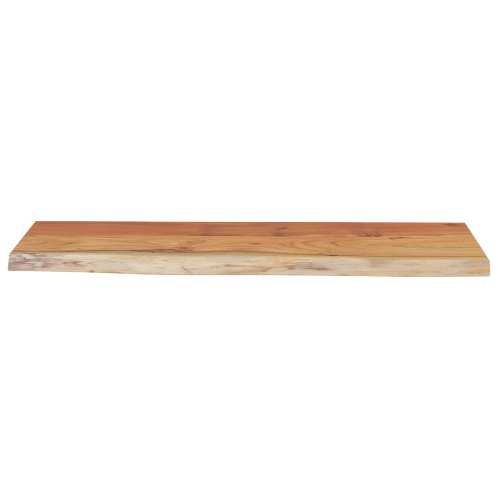 Wall shelf, 70x30x3.8cm, solid acacia wood, with live edge