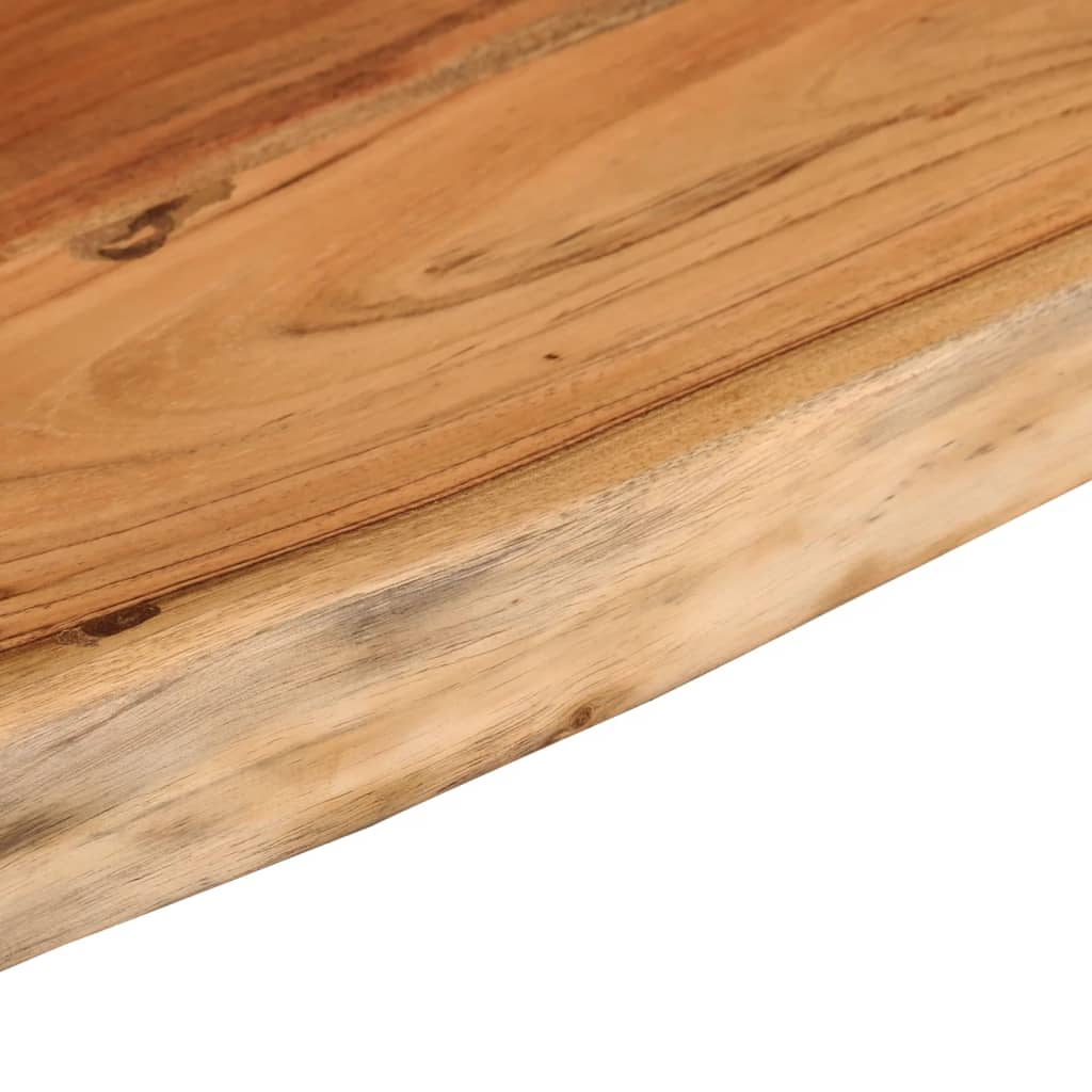 Wall shelf, 70x30x3.8cm, solid acacia wood, with live edge