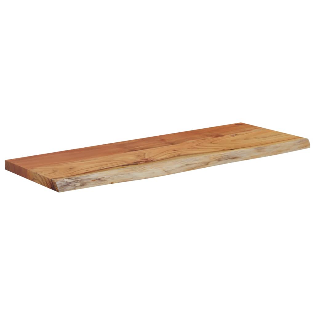 Wall shelf, 80x30x3.8cm, solid acacia wood, live edge
