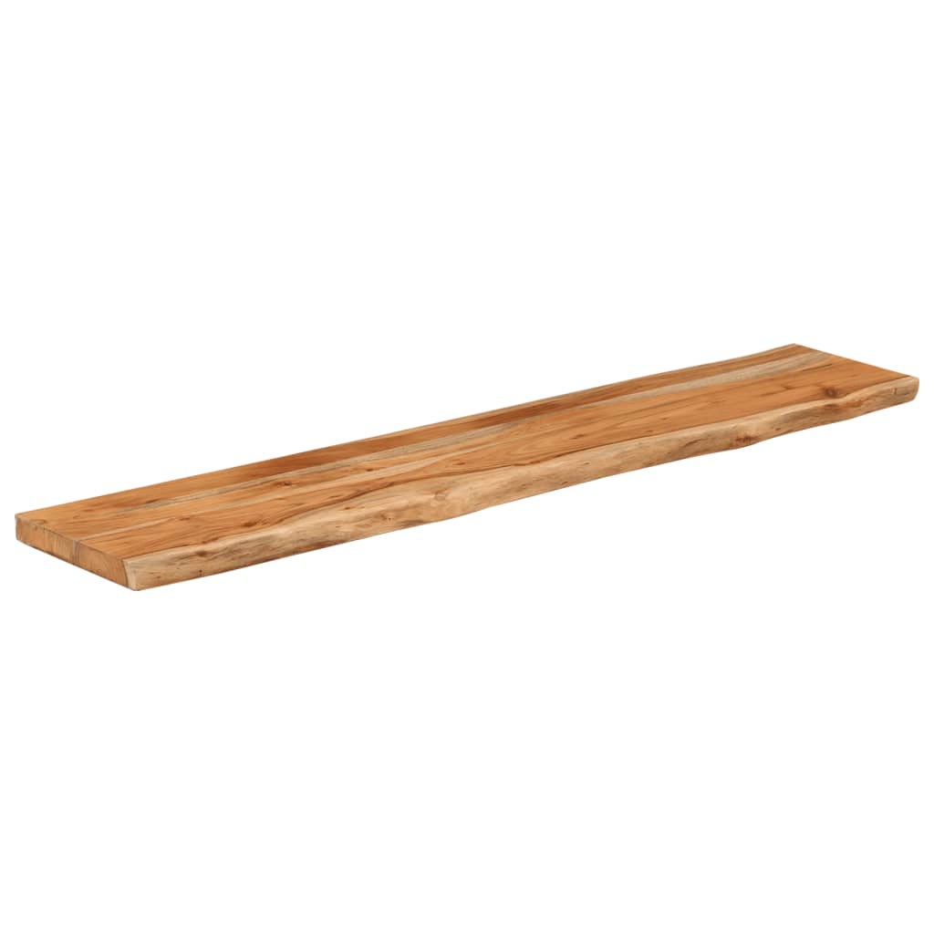 Tabletop, 140x30x3.8cm, solid acacia, with live edge